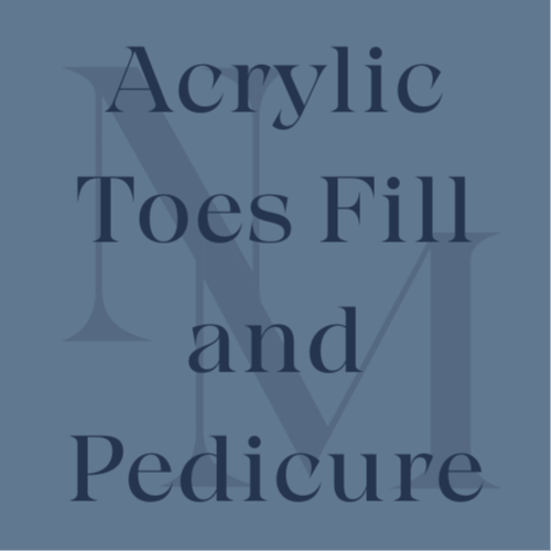 Acrylic Toes Fill and Pedicure at The Nail Moment in Salem, OR