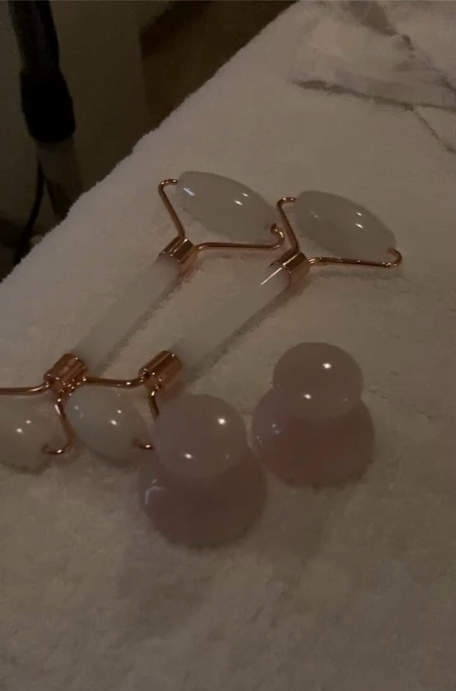 Rose Quartz Stone Facial Massage
