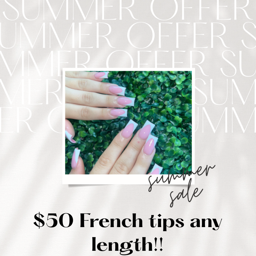 $50 French Tip Any Length Special