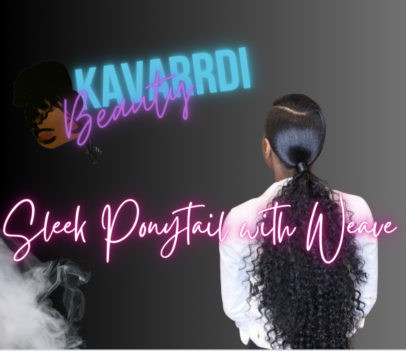 Sleek Ponytail W/ Weave