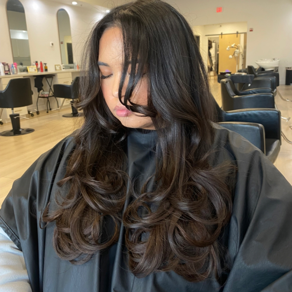 Dry Haircut & Style at Modemia salon in Arlington, TX