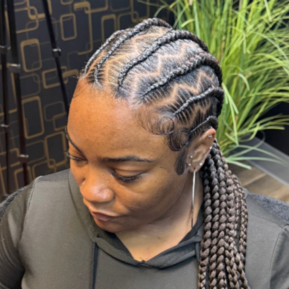 Stitch Braids/Design(with Hair) at StephStyles in Arlington, TX