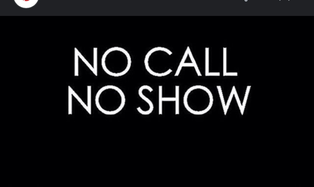 No Call No Show Fee