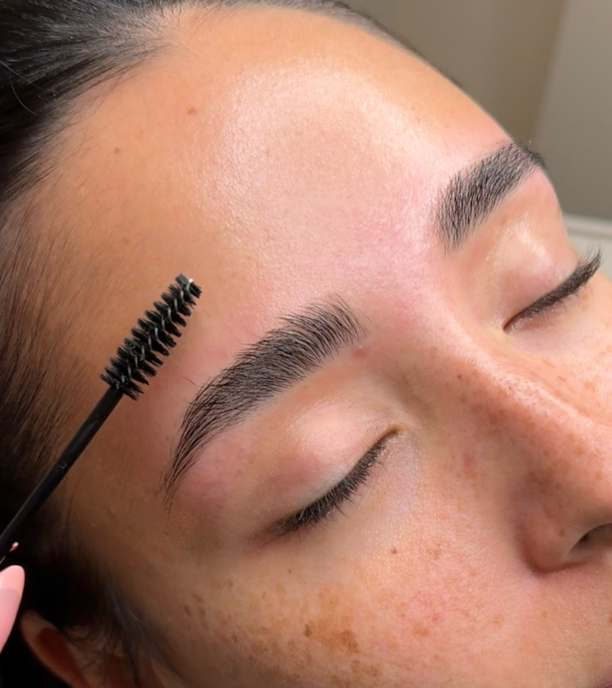 Brow wax and shape