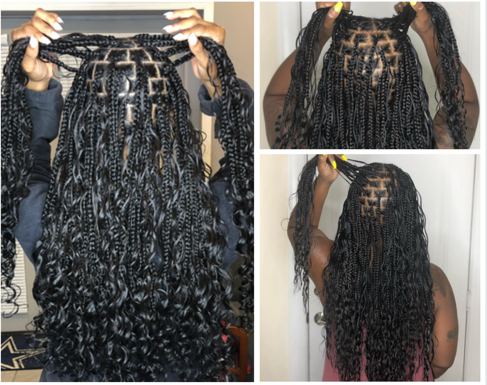 Smedium Bohemian Knotless Braids
