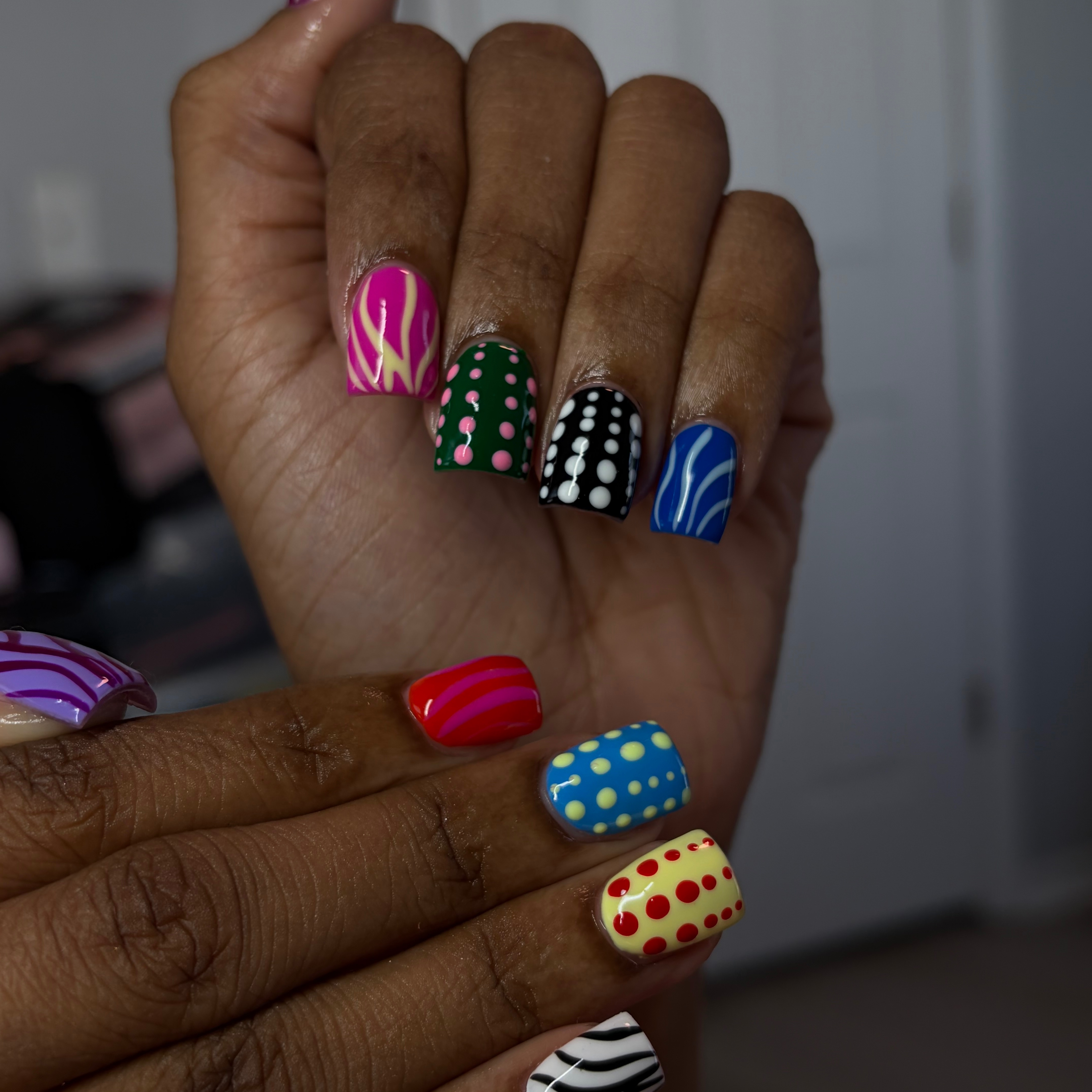 Short Acrylic Set + Simple Design at Kenny’s Klaws in Richmond, VA