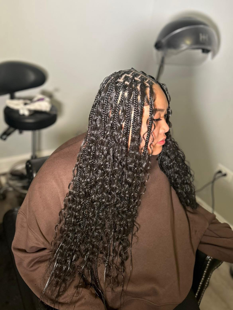 Bohemian SMed Knotless Back Length