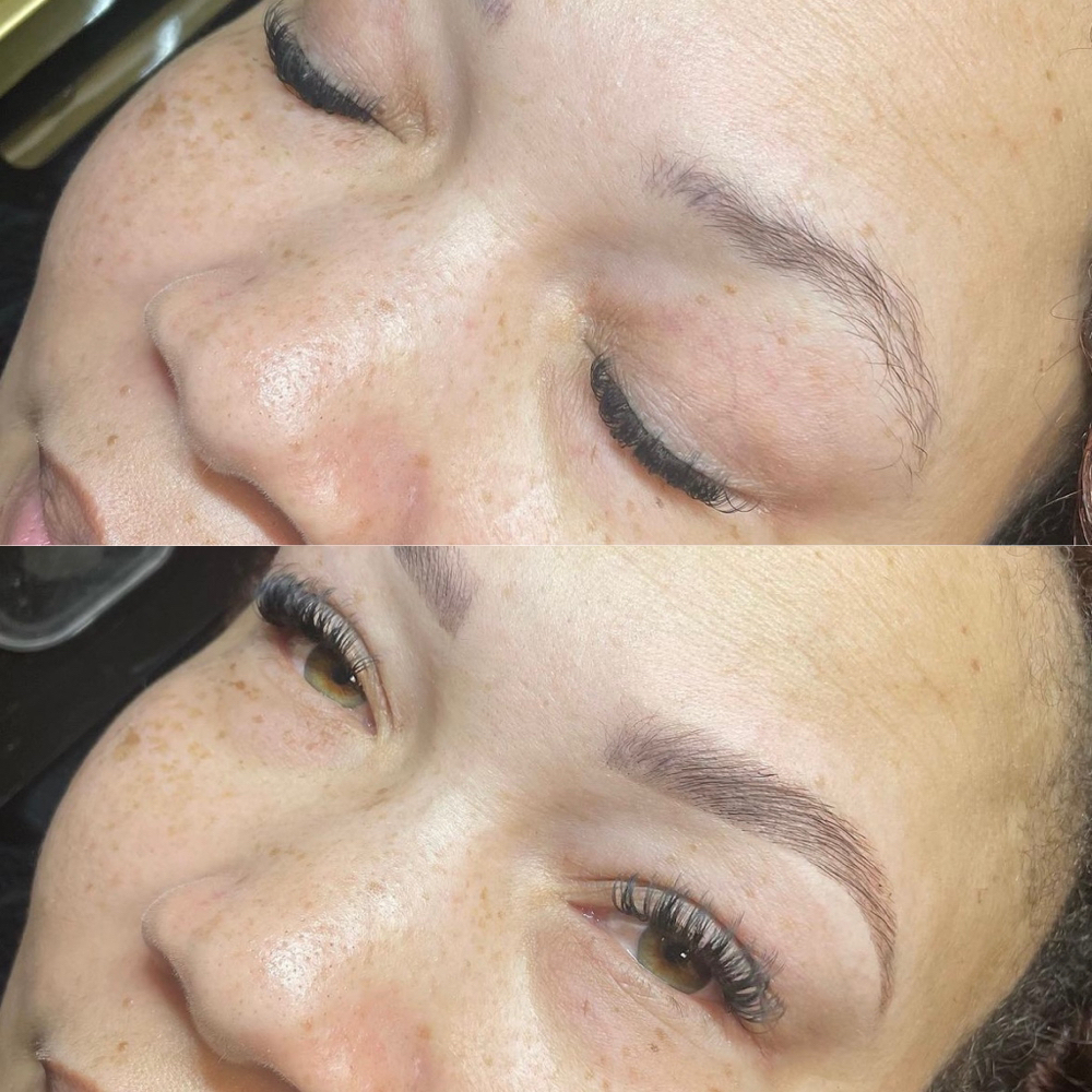 Brow Lamination And Tint