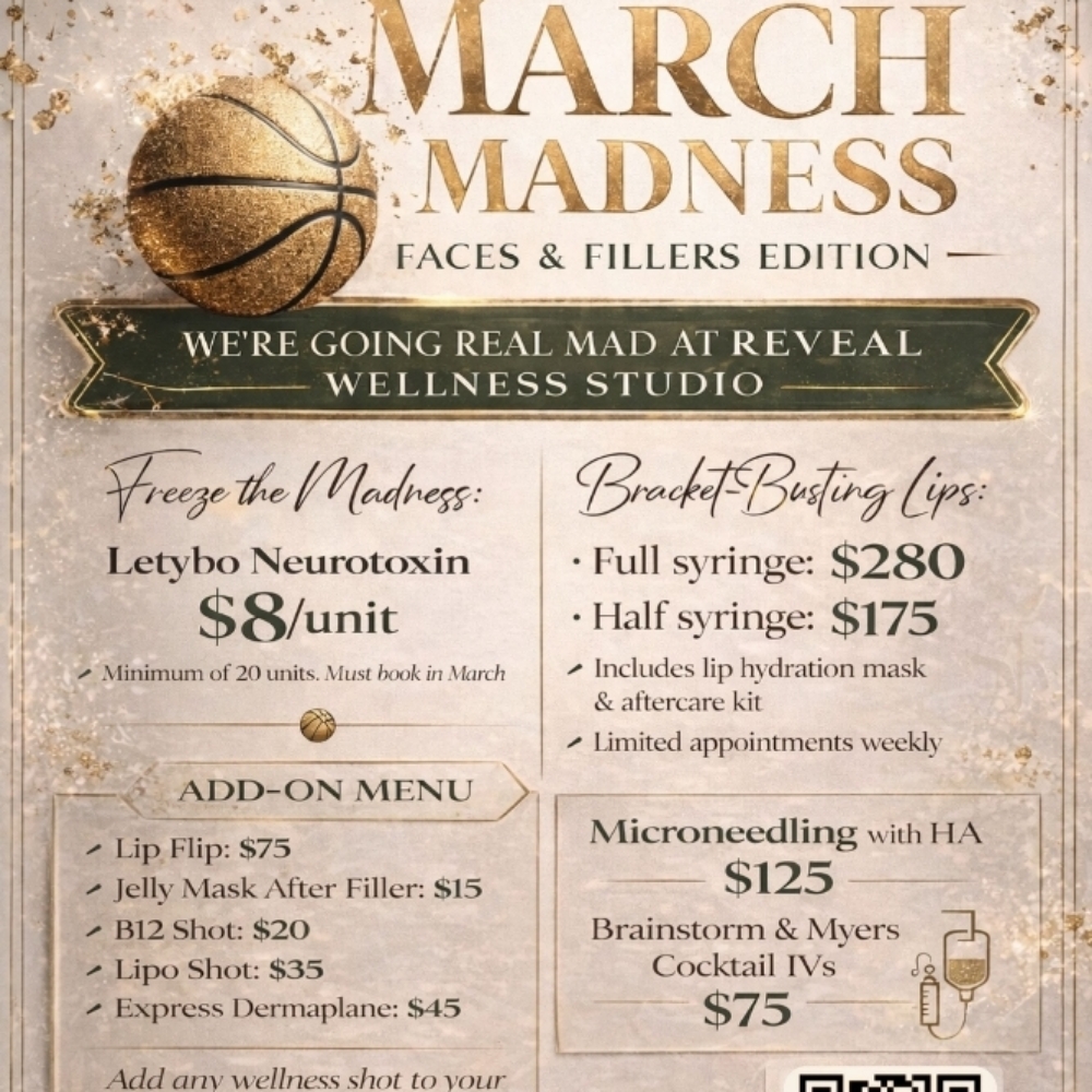 March Madness PROMO! 2026 at Reveal Wellness Studio in Amarillo, TX