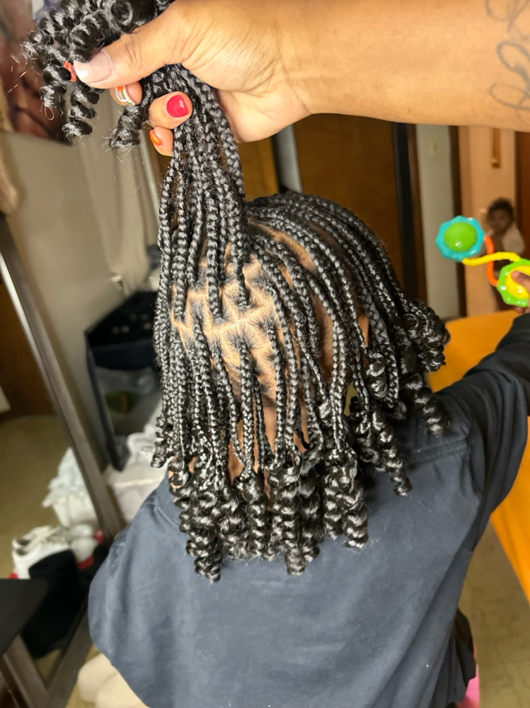 Small Kid Knotless/box Braids (5-6)