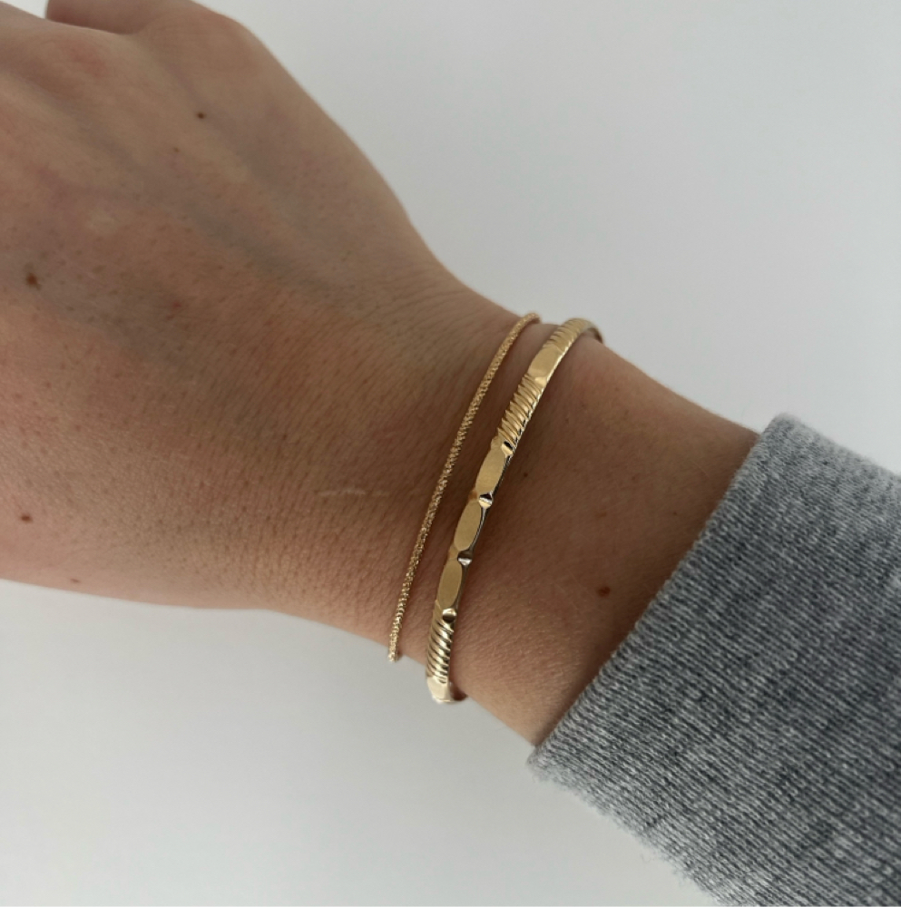 Bangle Or Glow Up Beaded Piece at Evertied Permanent Jewelry in Delaware City, DE