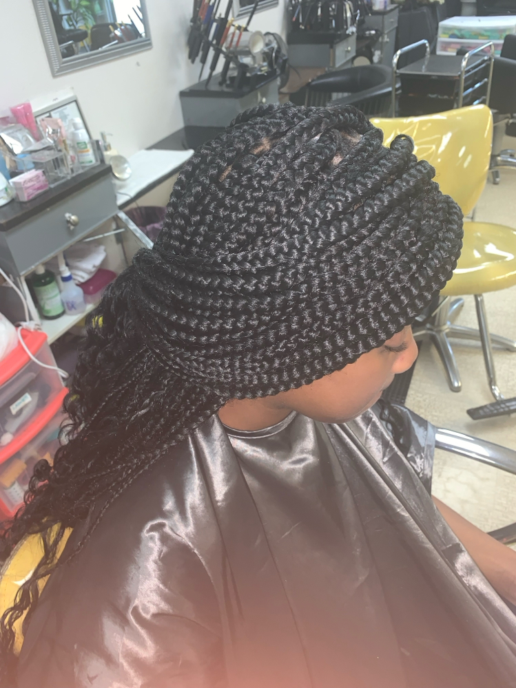 Large Box Braids at In The Kut Salon in Toledo, OH