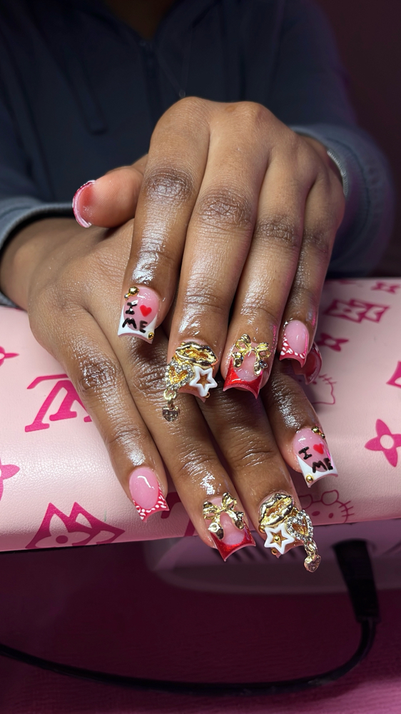 Short full set🎀 at Nails by Val in Powder springs and alpharetta, GA