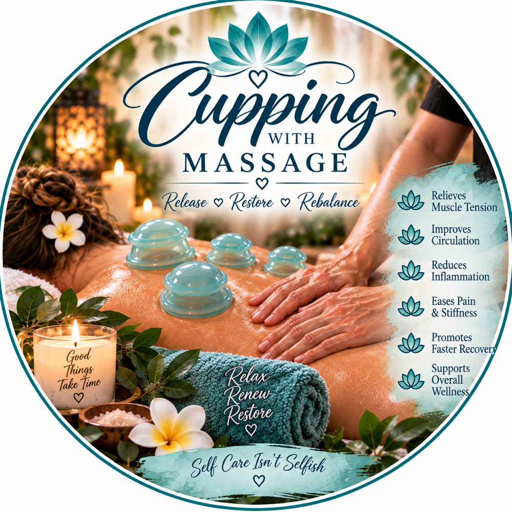 Cupping Add-on at Aprils Renewal Therapy in Pocahontas, AR