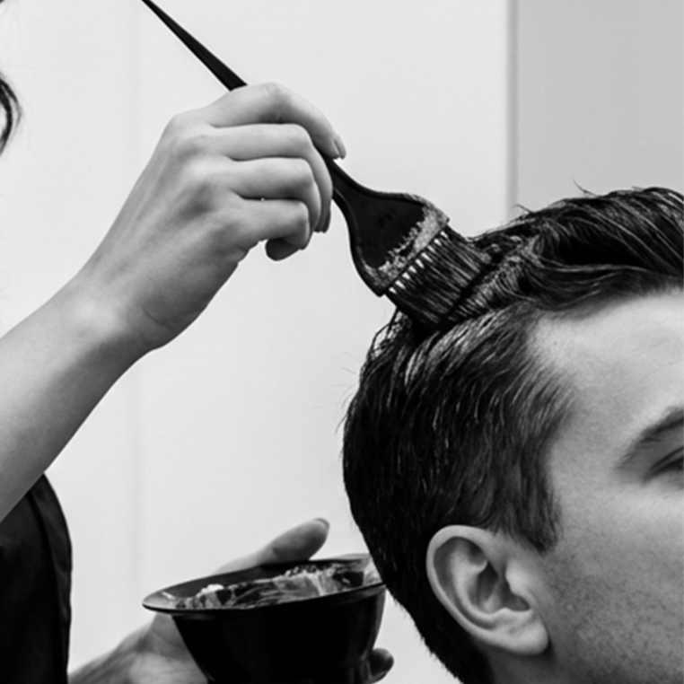 Men’s Color at Scissors & Razors Men’s Grooming Studio in Huntersville, NC