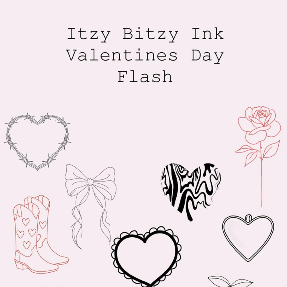 Valentines Day Flash Tattoo
