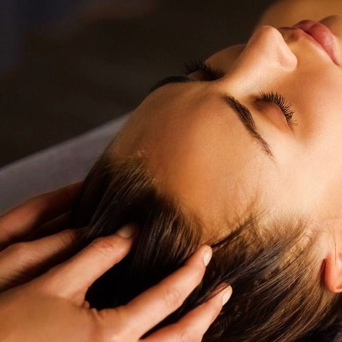 Face Cleansing and Scalp Massage