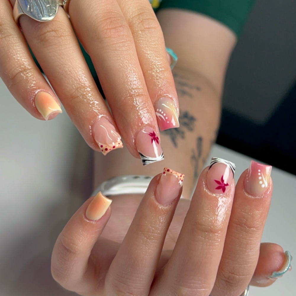 Short Acrylic Full set at Nails.byava in templeton, MA