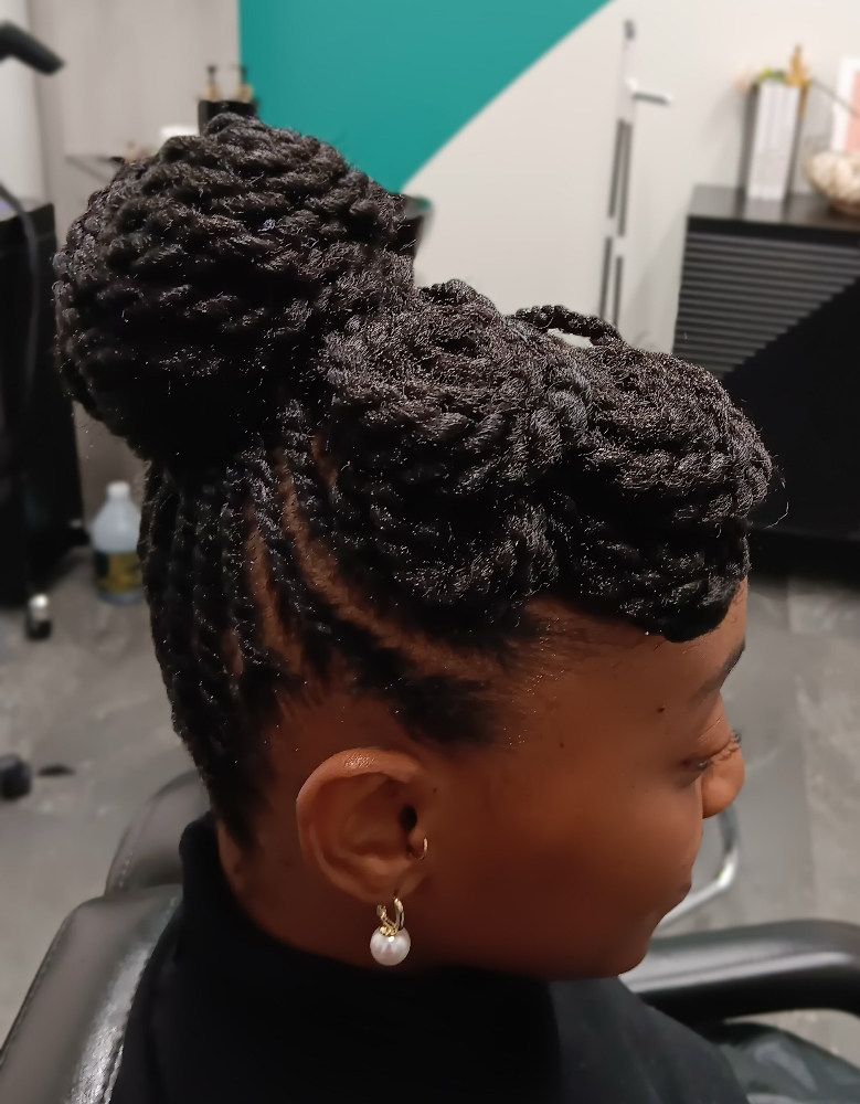 Flat Twist Updos at Mirror Emajez in Amherst, NY