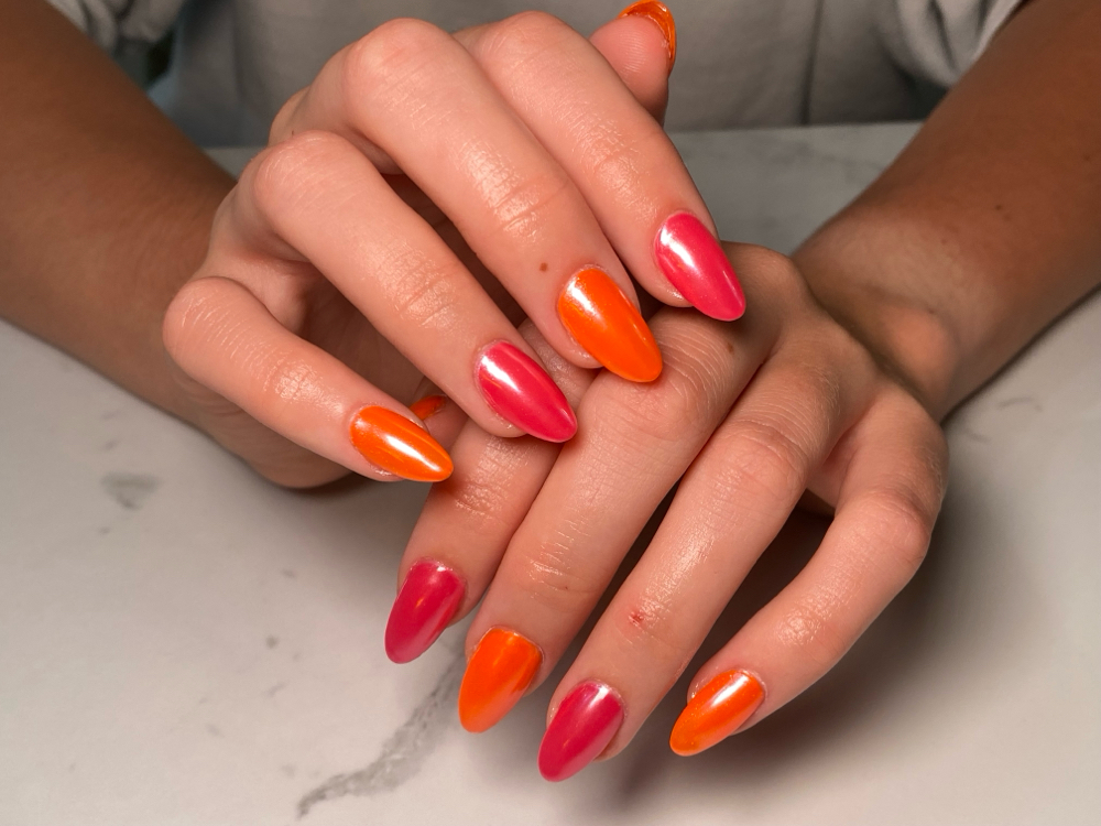 Chrome Effect Full Set at Witchy Nails by Bail in Middletown, NY