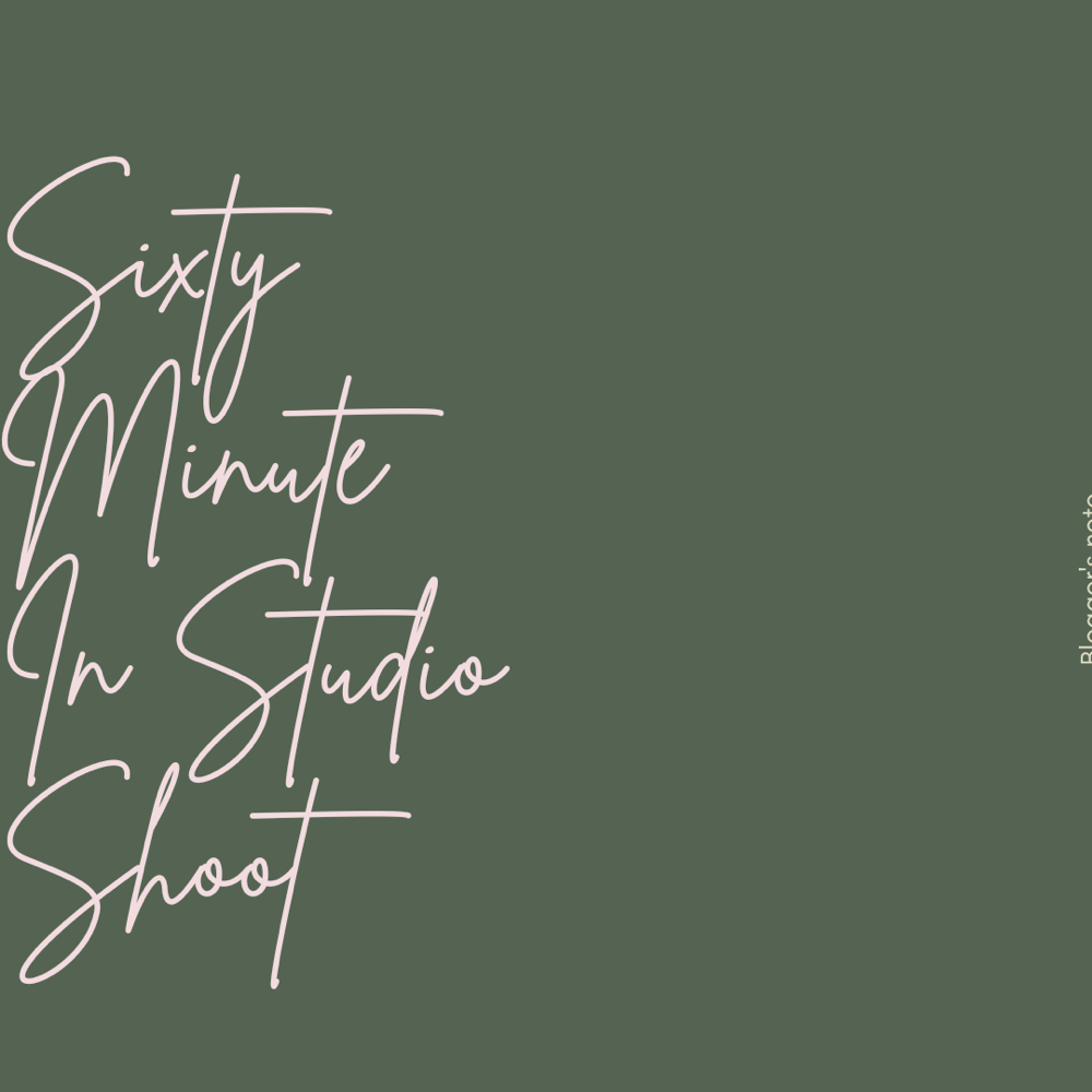 60 Minute In Studio Shoot