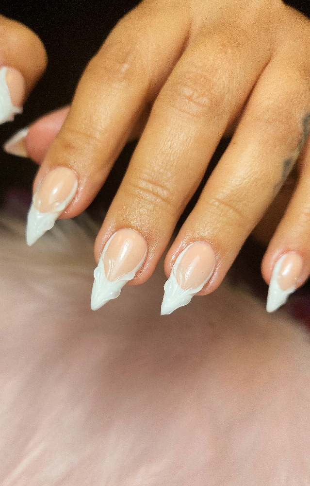 Acrylic Full Set With Frenchies