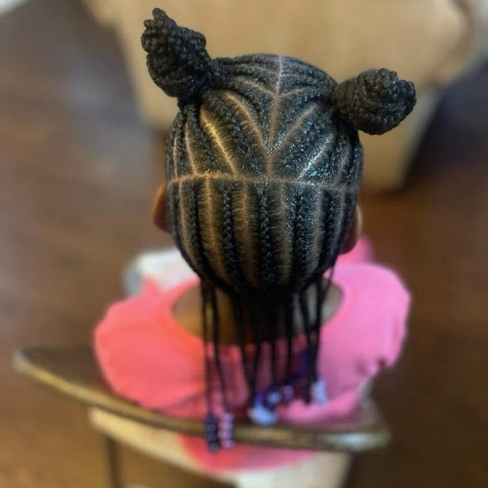 Kid Scalp Braids W/ Weave at The Beauty Lab in Tyler, TX