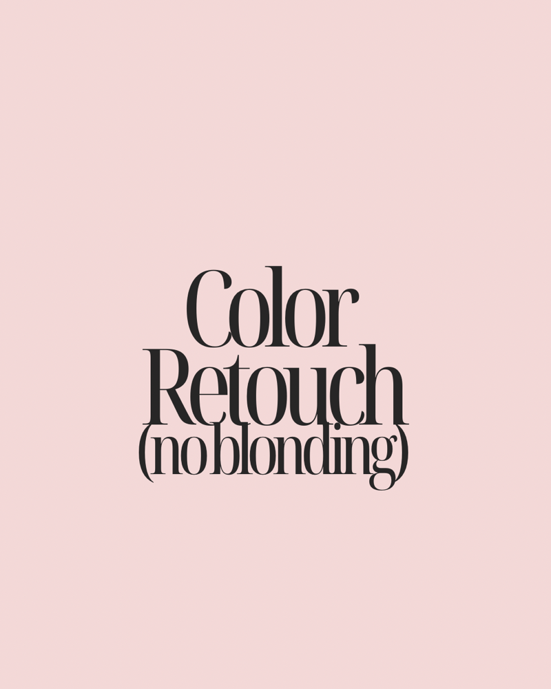 Color Retouch (no blonding)