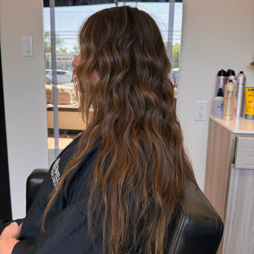 Single + Glaze + Blowout\Haircut at Victoriapassaro.hair in Bellmore, NY