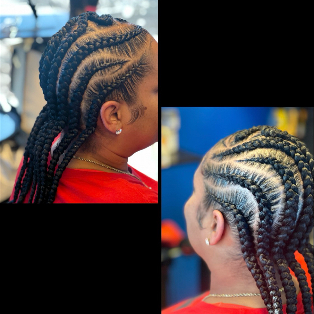 8 Feedin Braids at Key Hair Architecture LLC in Aurora, CO
