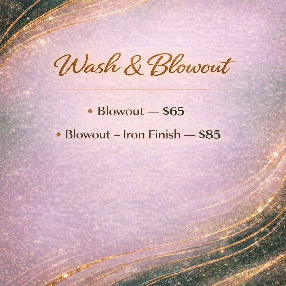 Wash & Blowout at Creative Chemistry Salon in Katy, TX