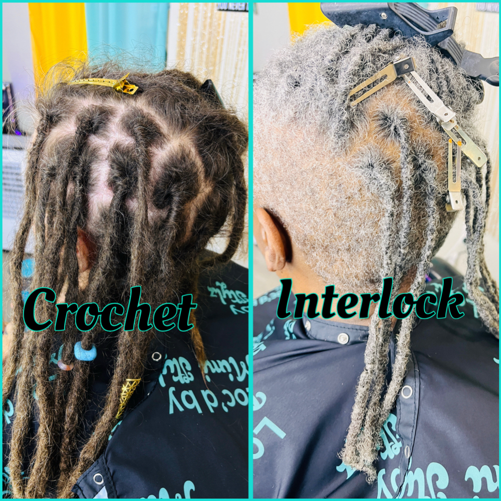 Crochet/ Interlock Maintenance at The Thairapy Suite A Natural Hair Care & Loc Maintenance Salon Suite in Henderson, NV