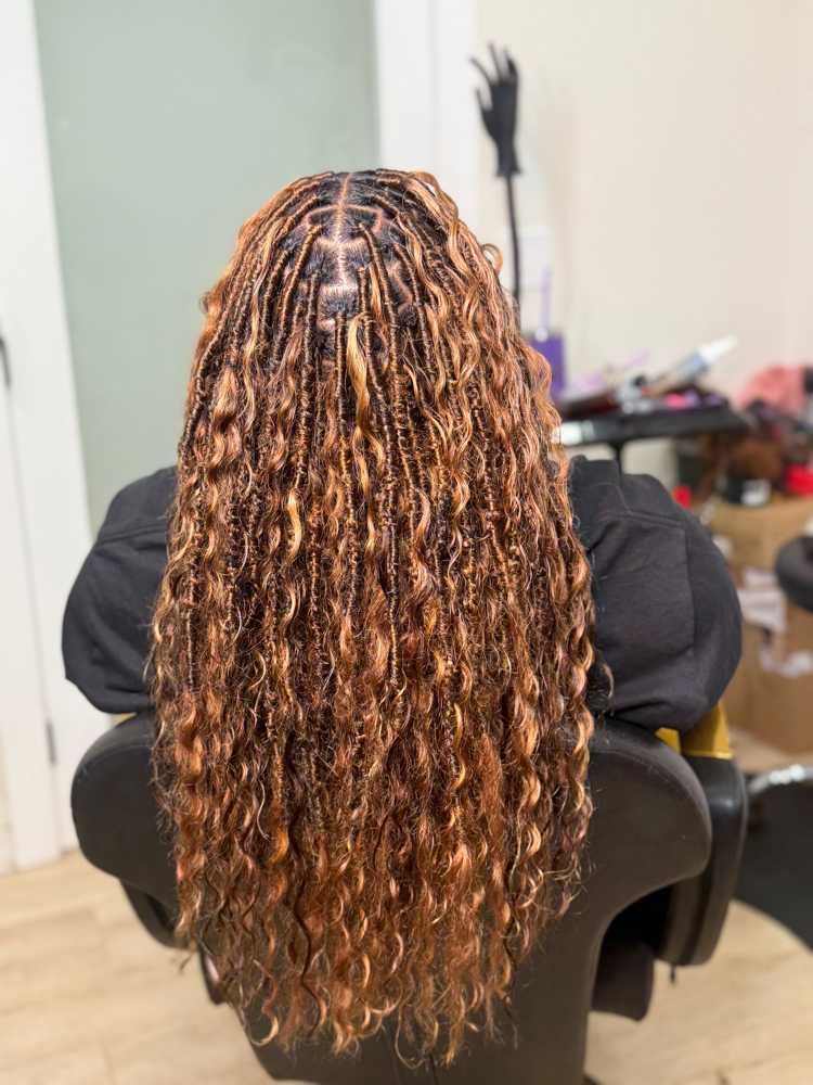 Medium goddess Locs at Tea's Hair Styling Box in Brooklyn, NY