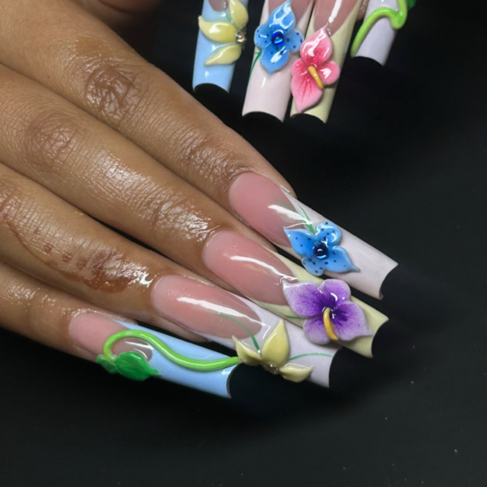 Acrylic Full Set: X-tra Long at The Nail Room by Tee in Pittsfield, MA