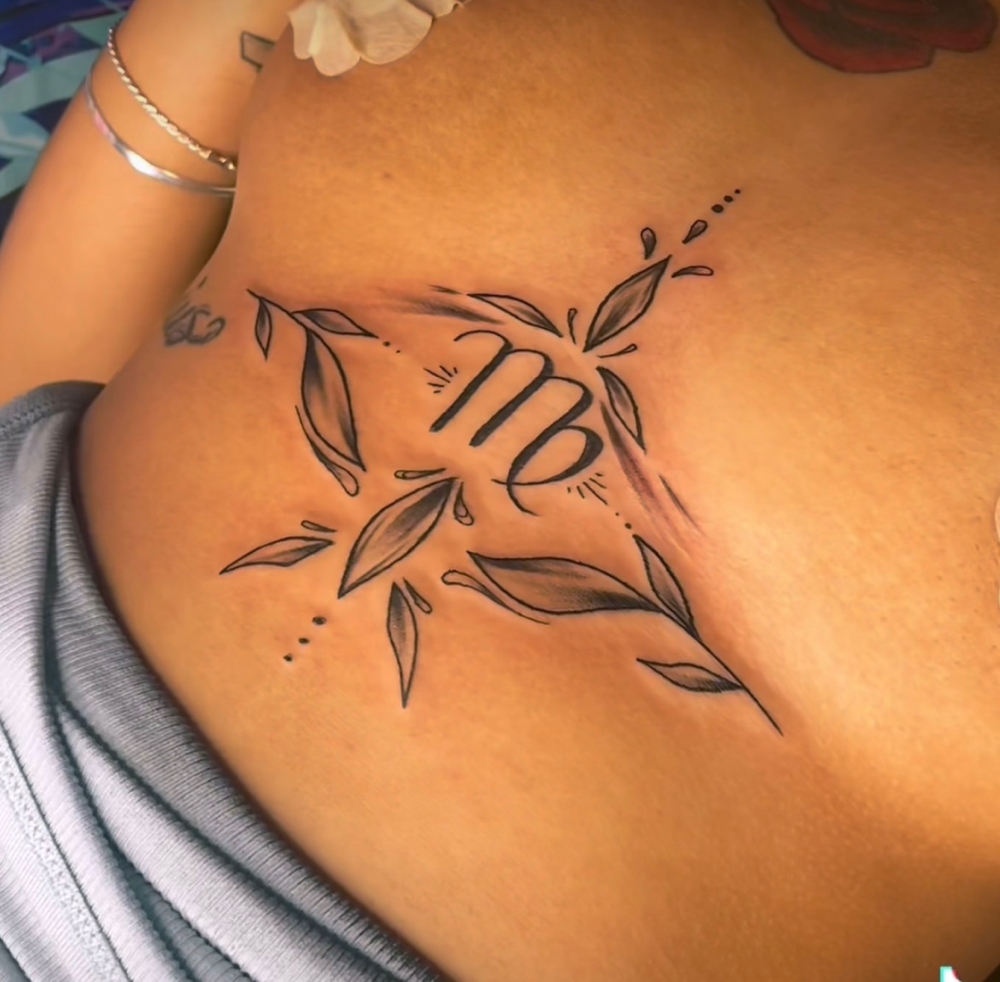 Sternum Tattoo Session 🔥
