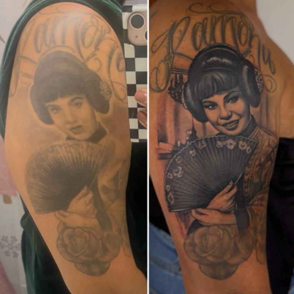 Portrait Restoration at Revision Body Art in Covina, CA
