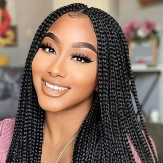 Small Box Braids at Hollywood Soul Salon Ouchlesshairbraiding in San Diego, CA