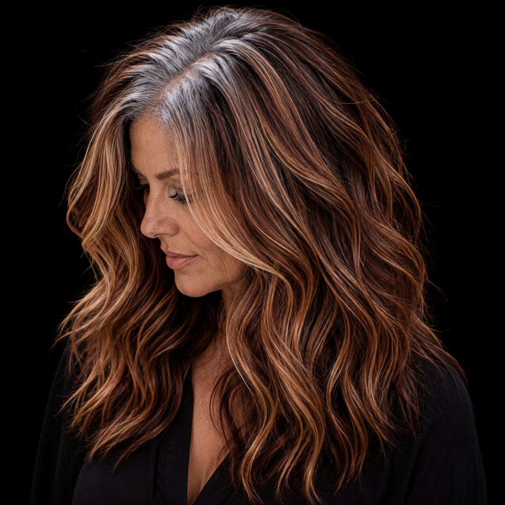Root Touch Up/ Highlight-Low at Sonja Schultz in Grants Pass, OR