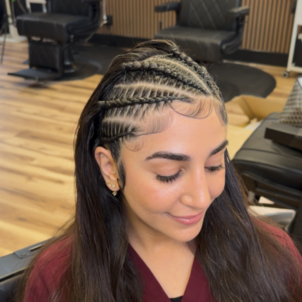 Half Up Braids (NO ADDED HAIR) at GlammedByReesa in Walnut Creek, CA