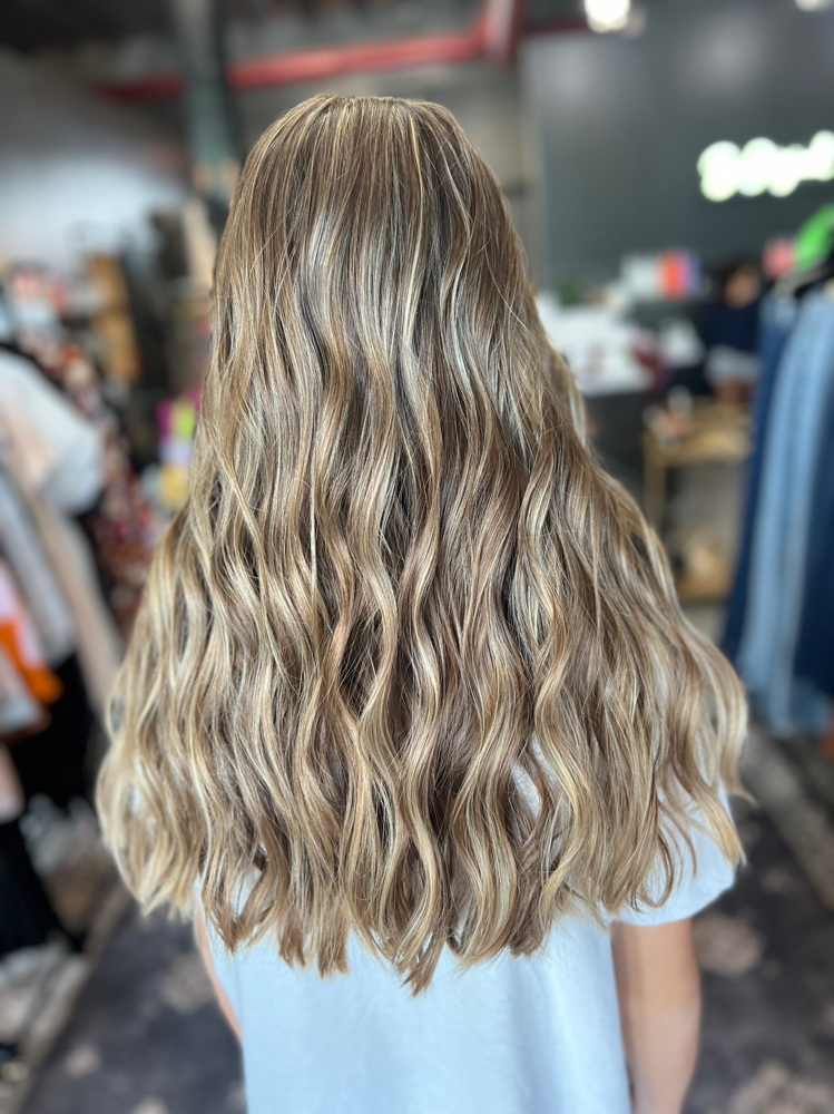 Womens haircut with blowdry & style