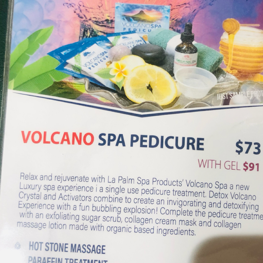 Volcano Spa Pedicure at L H BEAUTY in Lakeland, FL