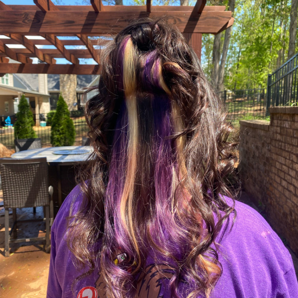 Half Up Style at Ashlee the Cosmo in Dahlonega, GA