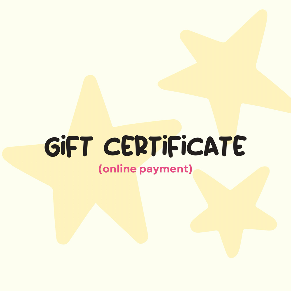 Gift certificate (online payment)
