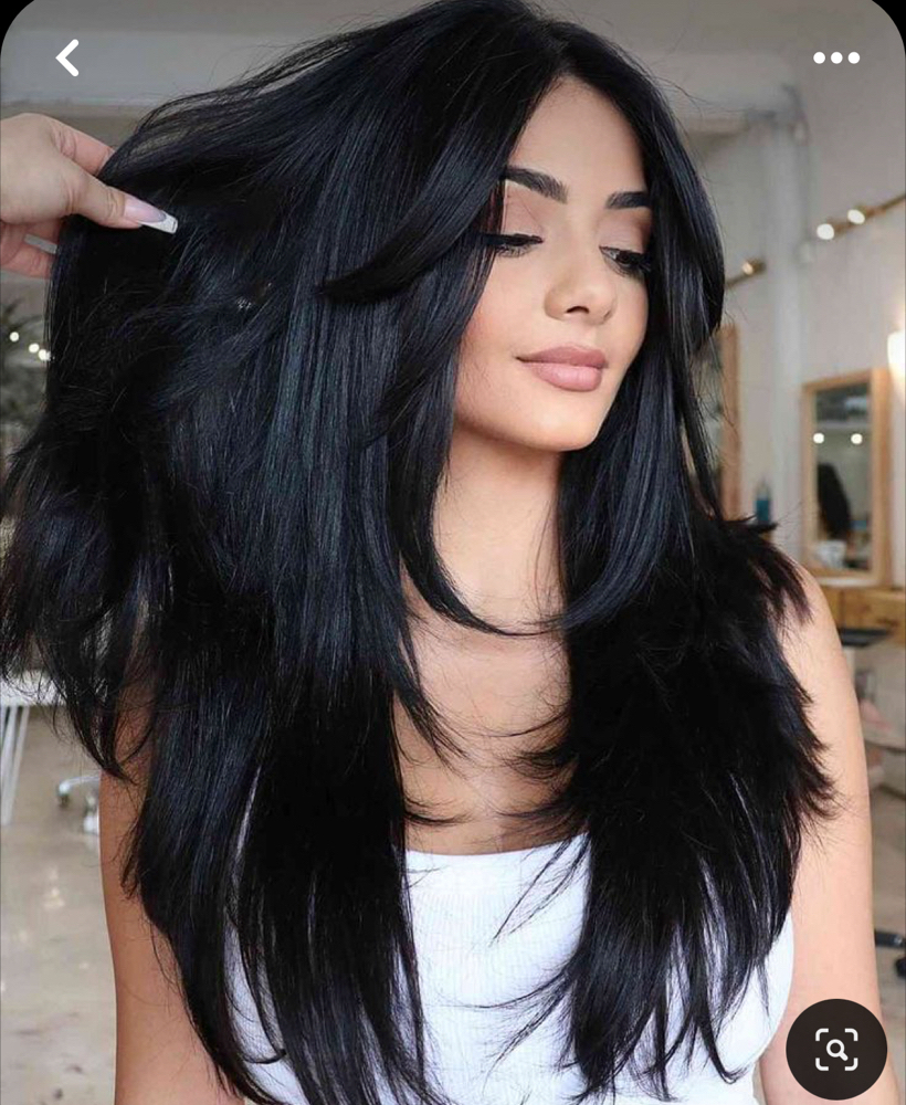 Women’s Long Haircut at Michelle @ Bombshell Beauty Salon in Corpus Christi, TX