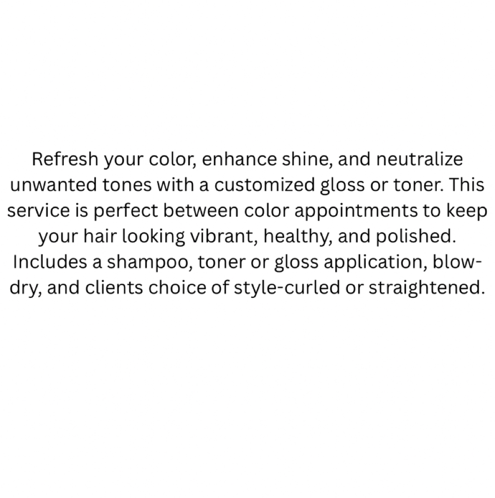 Gloss/Tone at Studio920 in Burlington, IA