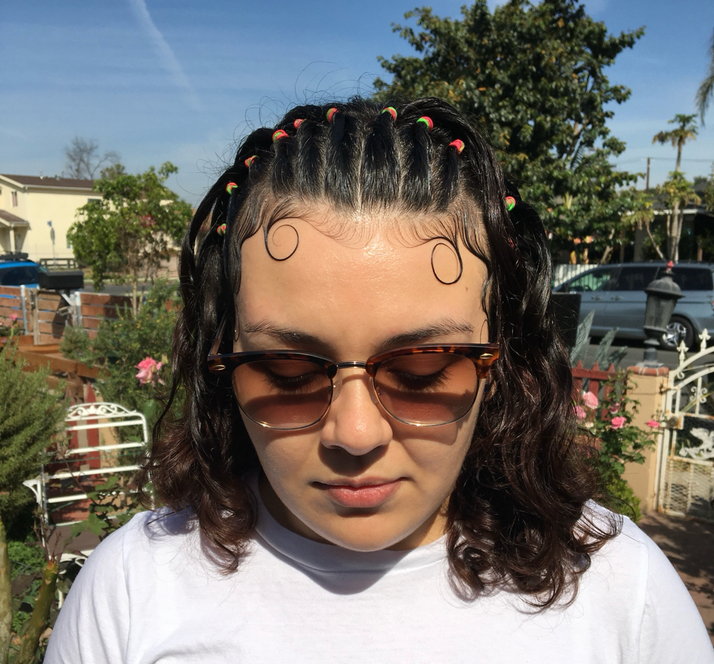 90s Rubberband Hairstyle