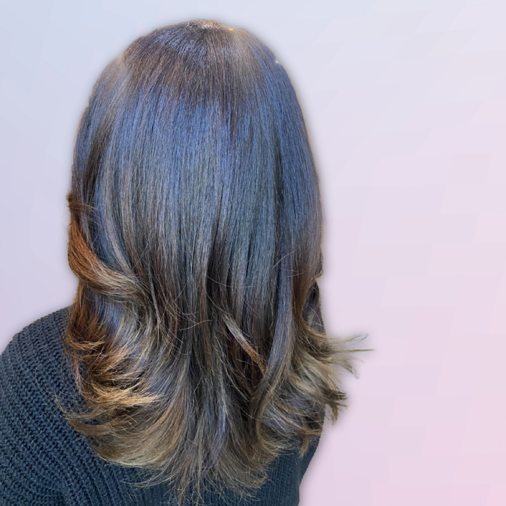 Medium Hair Cut at volume hair salon in Bethesda, MD