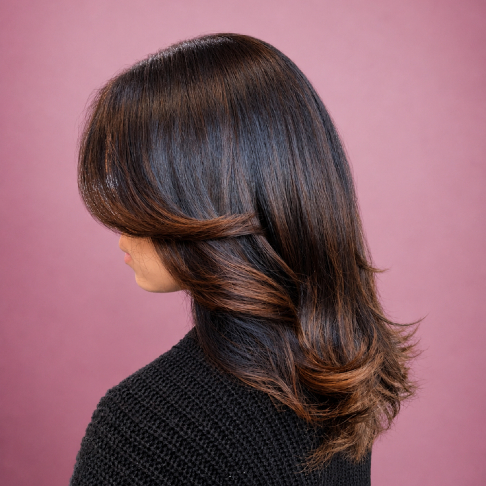 Medium Hair Cut at volume hair salon in Bethesda, MD
