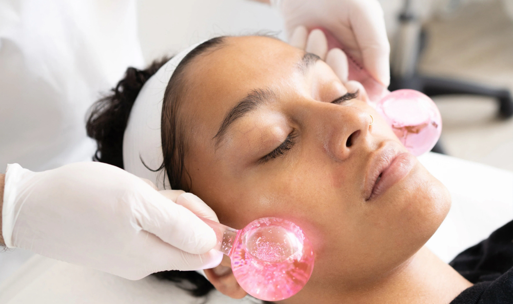 Iced Globes Facial Massage at Velour Wax Haus in San Antonio, TX