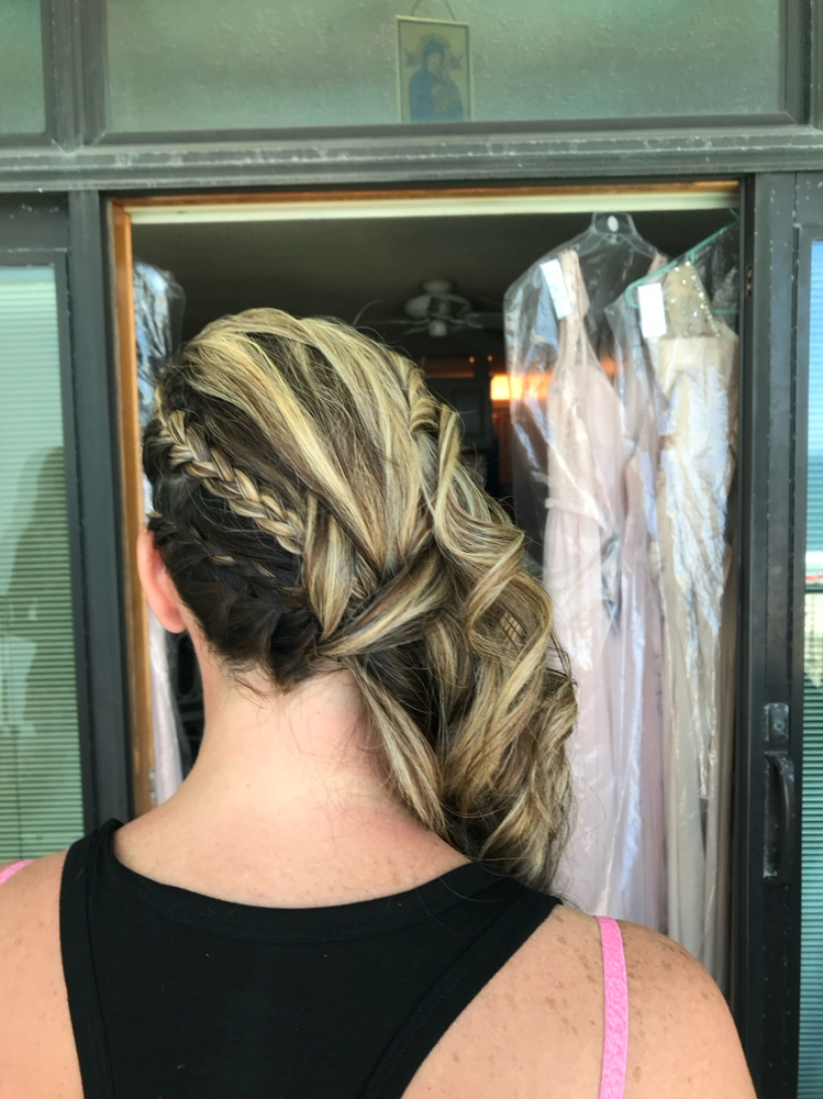 Bridal hair styling